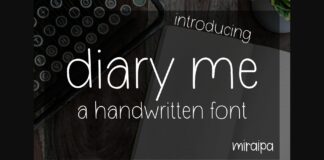 Diary Me Font Poster 1