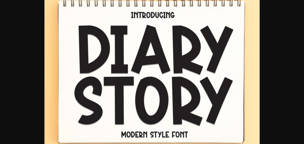 Diary Story Font Poster 3