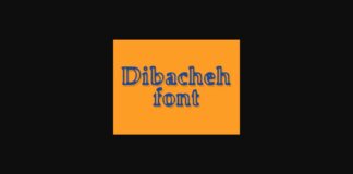 Dibacheh Font Poster 1