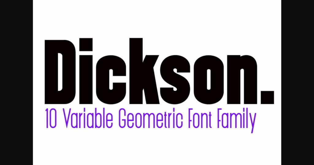 Dickson Font Poster 3