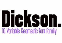 Dickson Font Poster 1