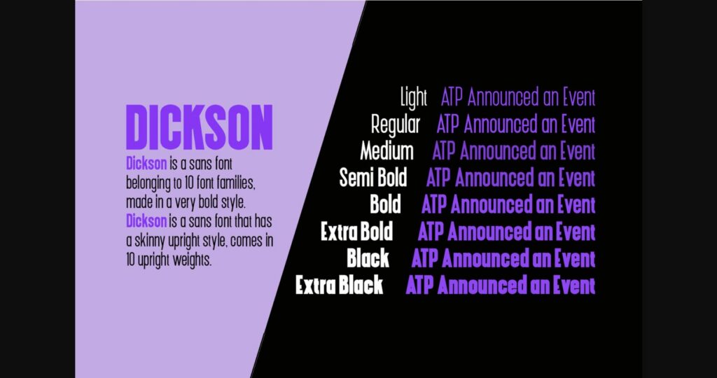 Dickson Font Poster 4