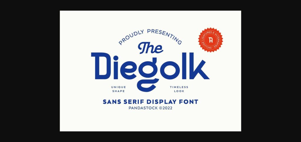 Diegolk Font Poster 3