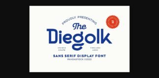 Diegolk Font Poster 1