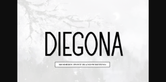 Diegona Font Poster 1