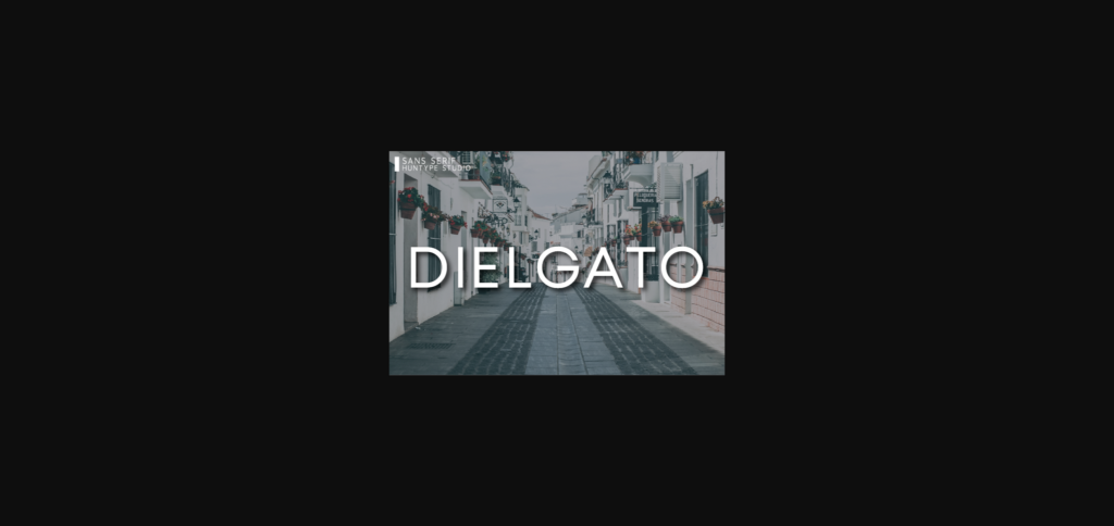 Dielgato Font Poster 3