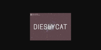 Dieslycat Font Poster 1