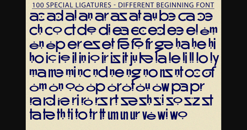 Different Beginning Font Poster 10