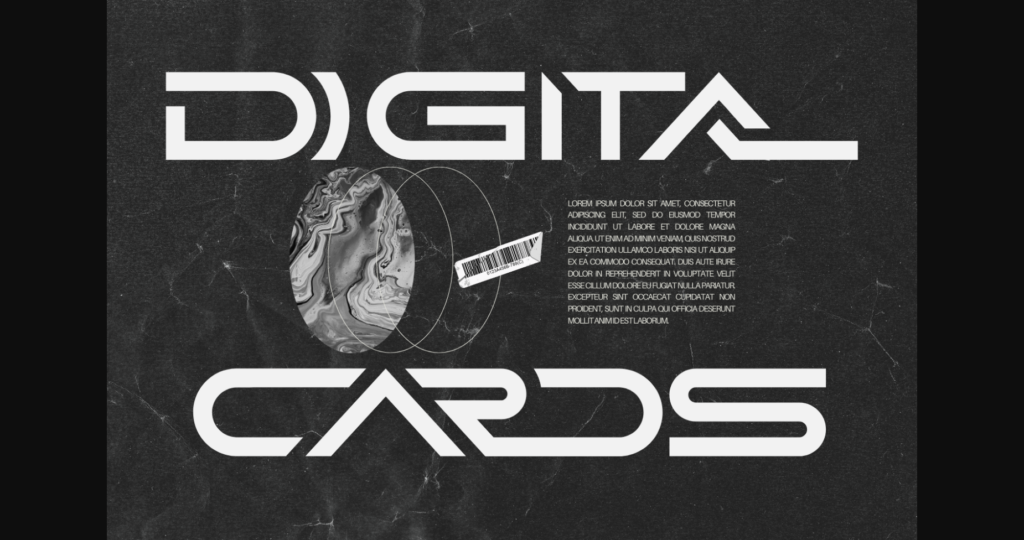 Digital Cards Font Poster 3