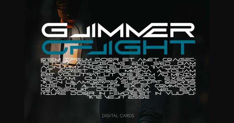 Digital Cards Font Poster 7
