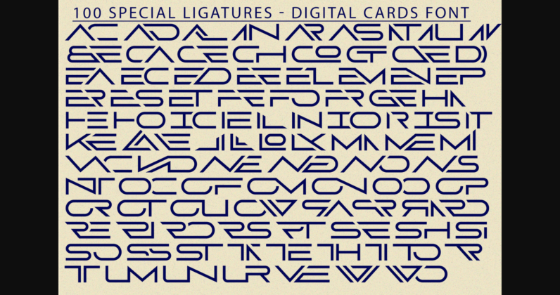 Digital Cards Font Poster 10