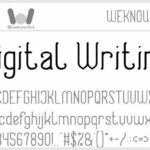 Digital Writing Fonts