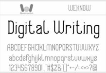 Digital Writing Fonts