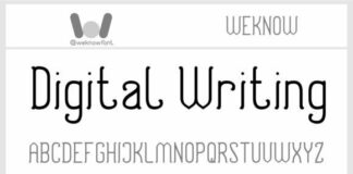 Digital Writing Fonts