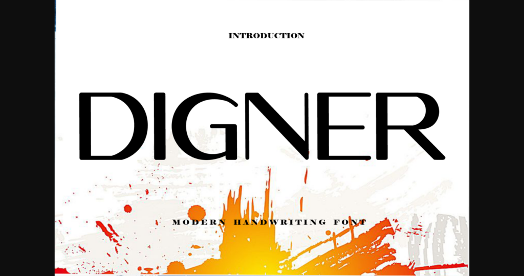 Digner Font Poster 1