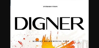 Digner Font Poster 1