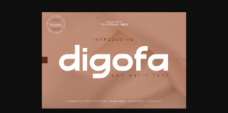 Digofa Font Poster 1