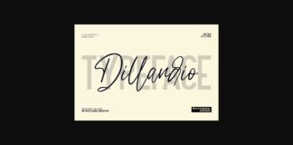 Dillandio Font Poster 1