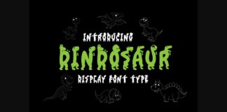 Dindosaur Font Poster 1