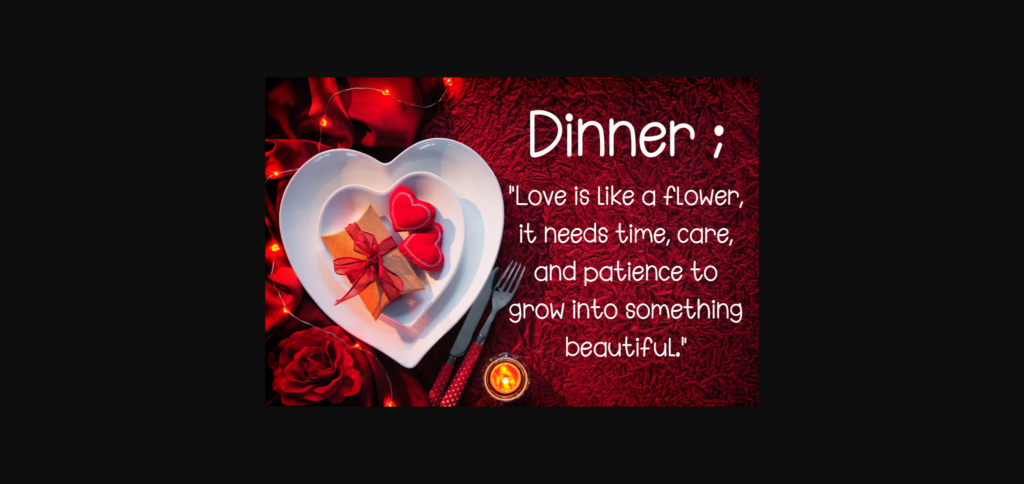 Dinner Font Poster 5