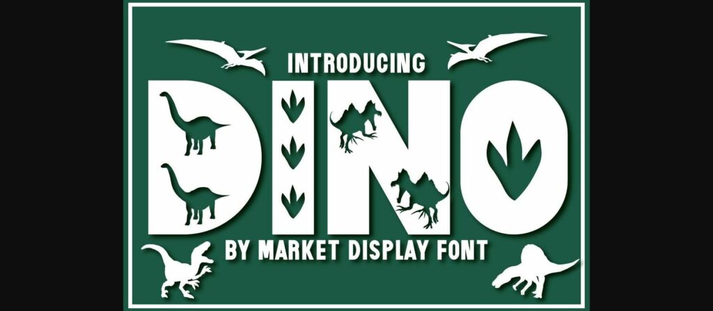 Dino Font Poster 3