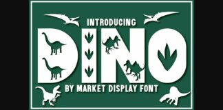 Dino Font Poster 1