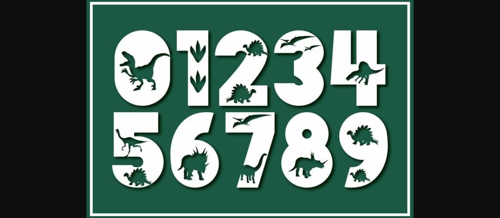 Dino Font Poster 5