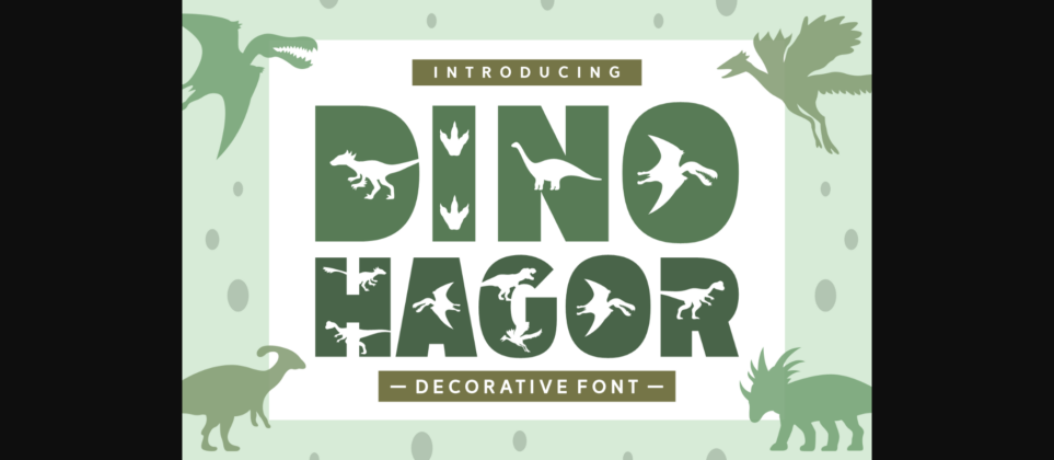 Dino Hagor Font Poster 3