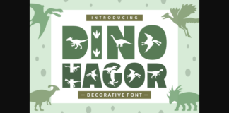 Dino Hagor Font Poster 1