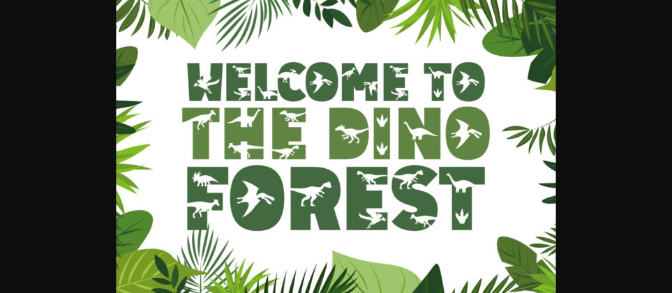 Dino Hagor Font Poster 4