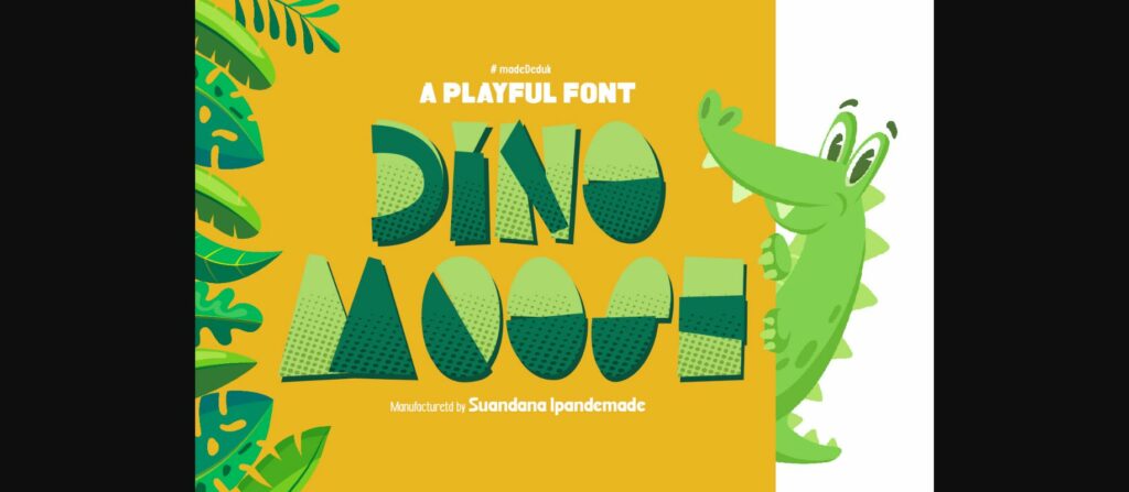 Dino Moose Font Poster 3