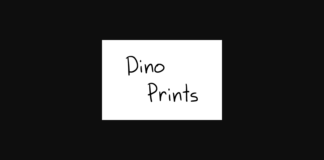 Dino Prints Font Poster 1