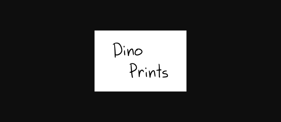 Dino Prints Font Poster 1