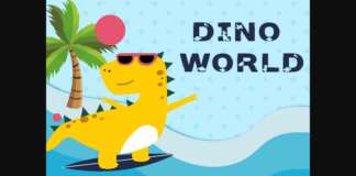 Dino World Font Poster 1