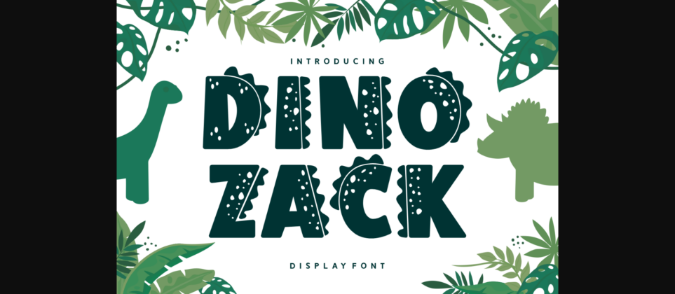 Dino Zack Font Poster 3