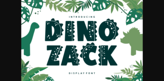 Dino Zack Font Poster 1