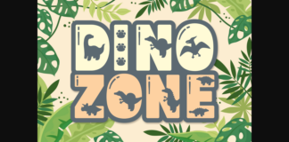 Dino Zone Font Poster 1