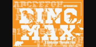 Dinomax Font Poster 1