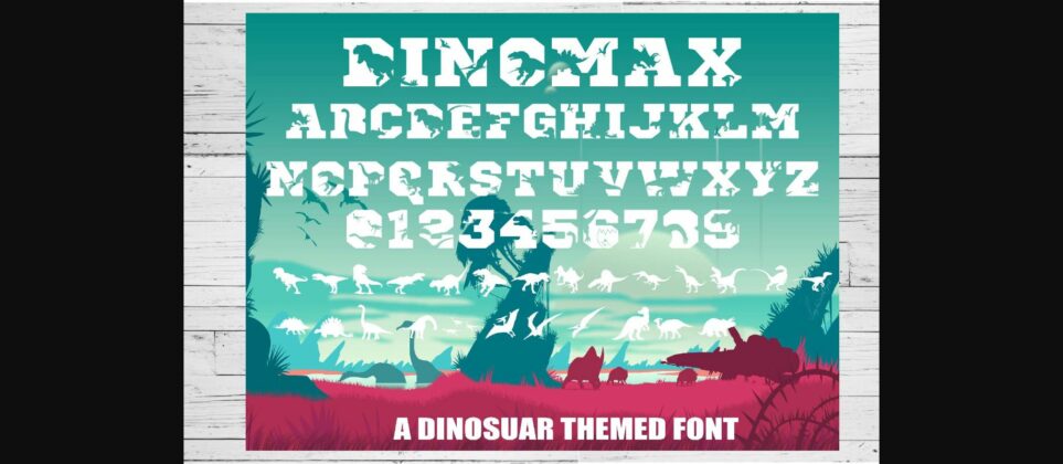 Dinomax Font Poster 6