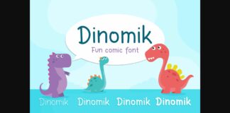 Dinomik Font Poster 1