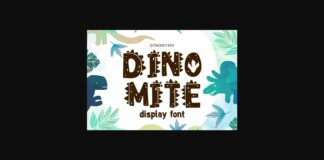 Dinomite Font Poster 1