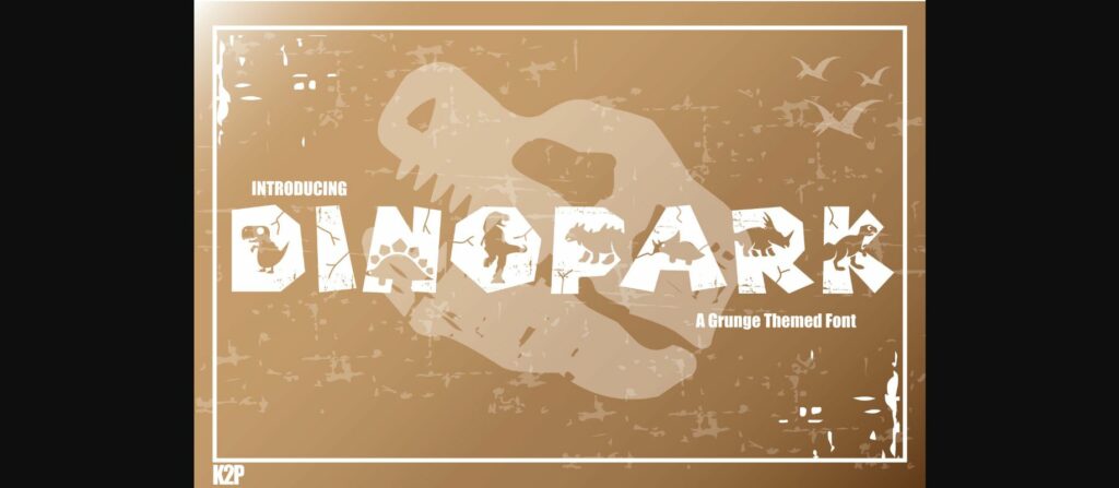 Dinopark Font Poster 3