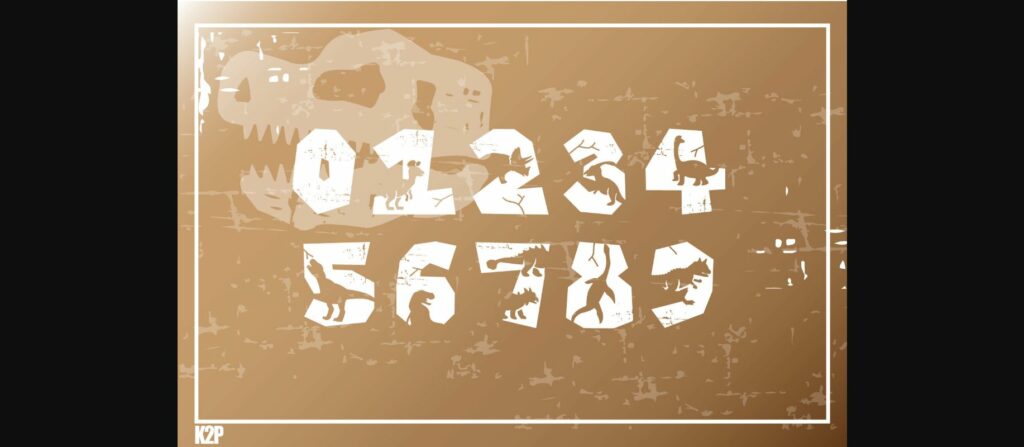 Dinopark Font Poster 6