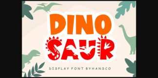 Dinosaur Font Font Poster 1