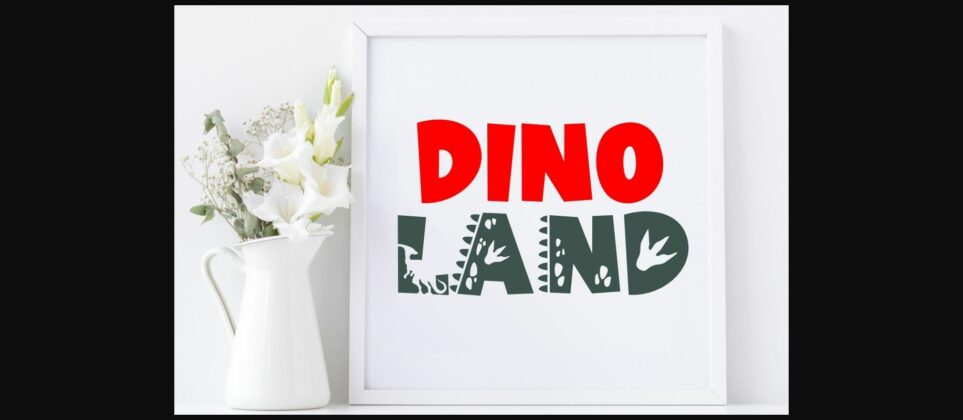 Dinosaur Font Font Poster 7