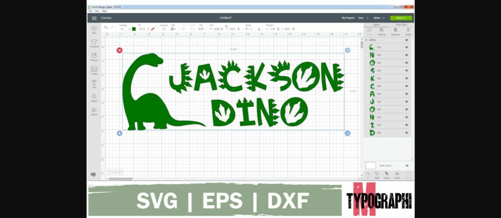 Dinosaur Font Poster 9