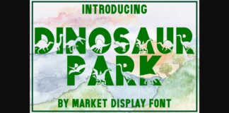 Dinosaur Park Font Poster 1