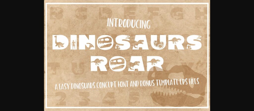 Dinosaurus Roar Font Poster 3