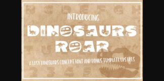 Dinosaurus Roar Font Poster 1