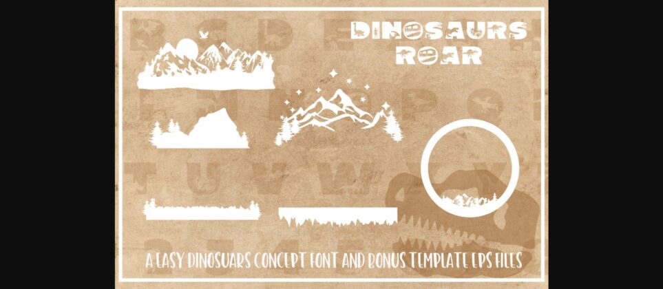 Dinosaurus Roar Font Poster 6